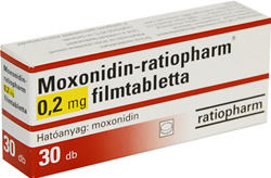 MOXONIDIN-RATIOPHARM 0,2 MG FILMTABLETTA