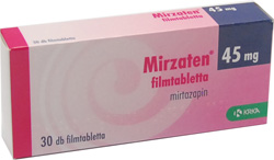 MIRZATEN 45 MG FILMTABLETTA