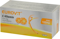 EUROVIT C-VITAMIN 100 MG RGTABLETTA