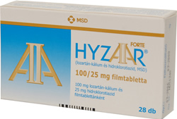 HYZAAR FORTE 100 MG/25 MG FILMTABLETTA