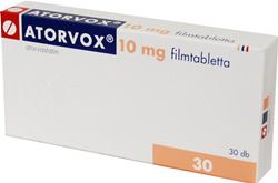 ATORVOX 10 MG FILMTABLETTA