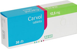 CARVOL 12,5 MG TABLETTA