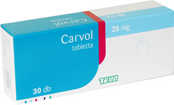 CARVOL 25 MG TABLETTA