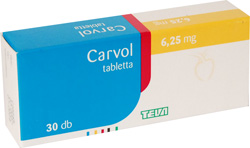 CARVOL 6,25 MG TABLETTA