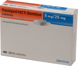RAMIPRIL HCT-ZENTIVA 5 MG/25 MG TABLETTA