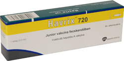 HAVRIX 720 JUNIOR SZUSZPENZIS INJEKCI ELRETLTTT FECSKENDBEN