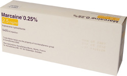MARCAIN 2,5 MG/ML OLDATOS INJEKCI