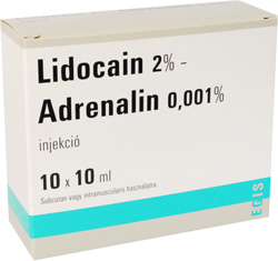 LIDOCAIN-ADRENALIN 20 MG/0,01 MG/ML OLDATOS INJEKCIÓ